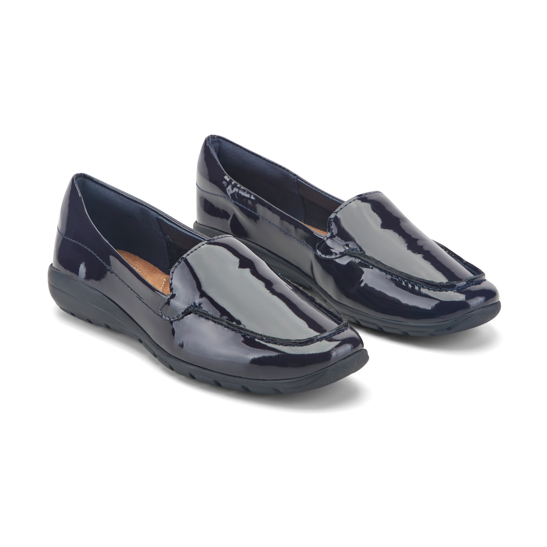 Women's Abide Casual Flats - Dark Blue Patent Leather | Easy Spirit