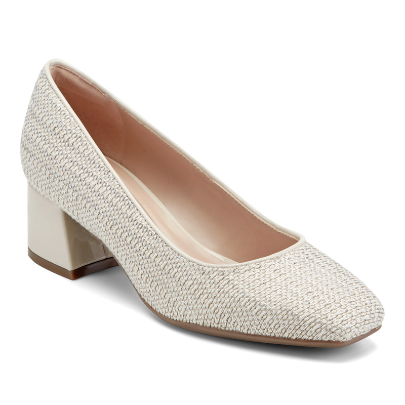 Easy Spirit - Women's - Marelyn Block Heel Dress Pumps - Ivory (Size 8) , Medium Width Easy Spirit - Women's - Marelyn Block Heel Dress Pumps - Ivory (Size 8) , Medium Width