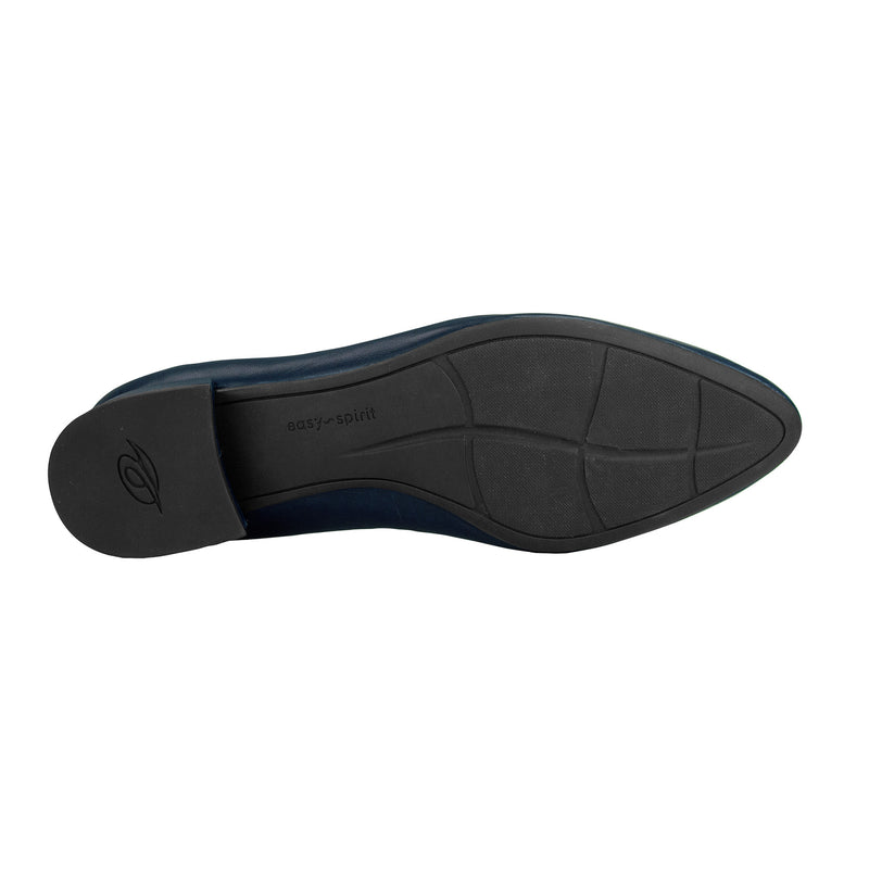 Women's Caldise Leather Low Heel Dress Shoes - Navy Leather | Easy Spirit Women's Caldise Leather Low Heel Dress Shoes - Navy Leather | Easy Spirit