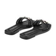 Vana Horsebit Slip On Sandals
