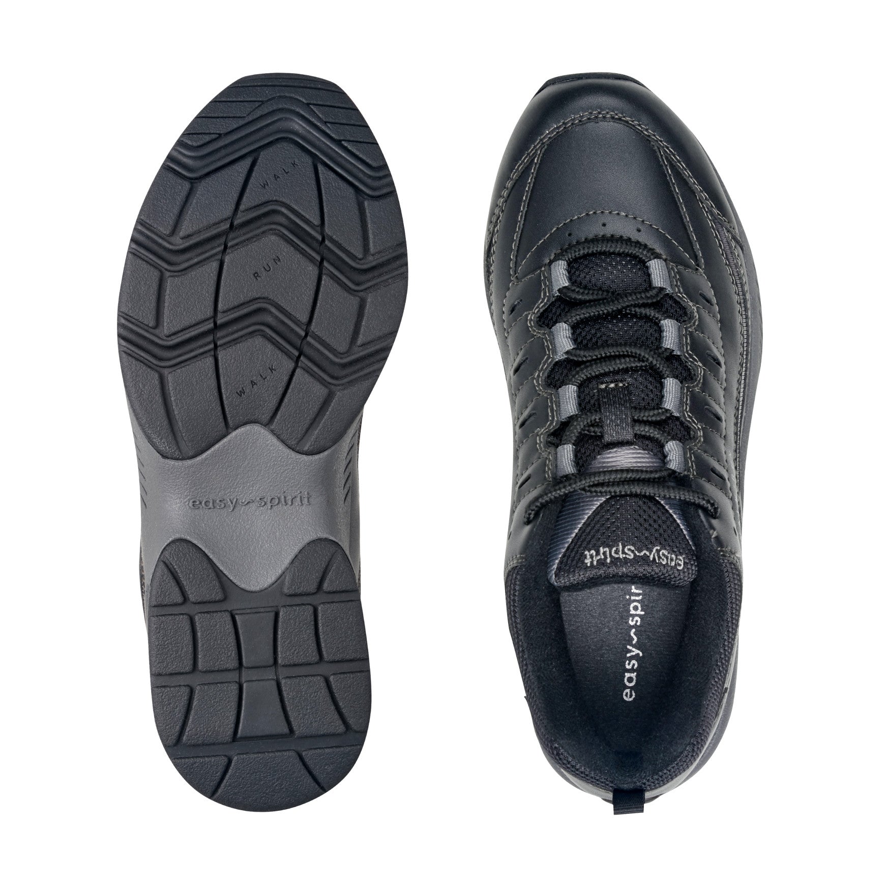 Women's Romy Leather Walking Shoes - Black Leather | Easy Spirit