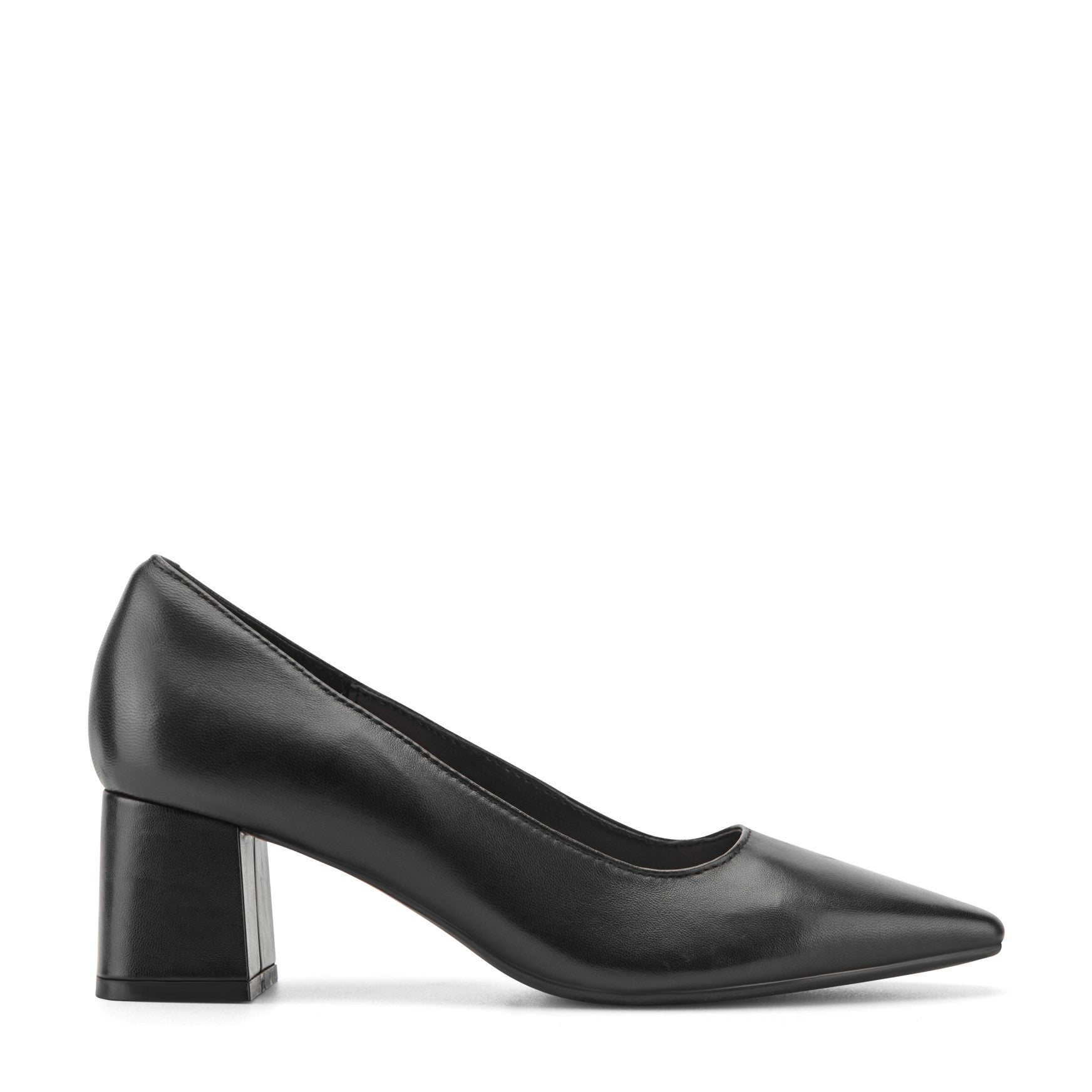 Women's Dorian Block Heel Pumps - Black Leather | Easy Spirit