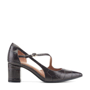 Nerina Asymmetrical Block Heel Pumps