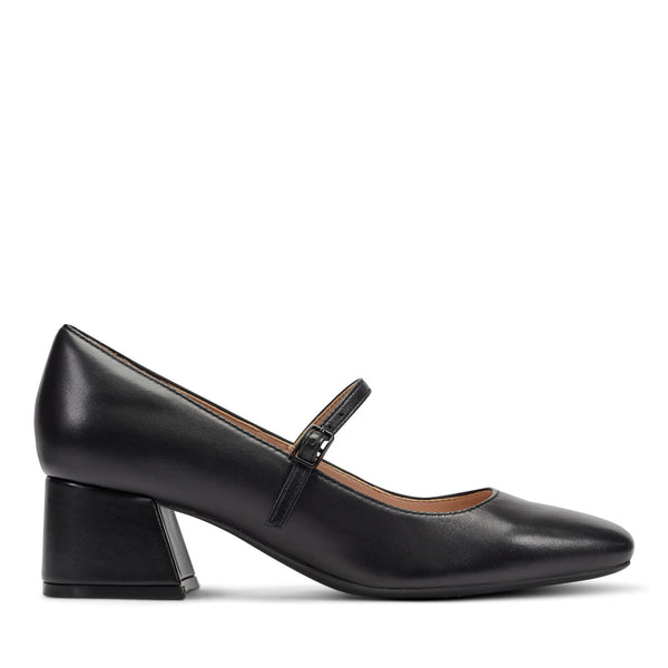 Women's Marlay Mary Jane Pumps - Black Leather | Easy Spirit