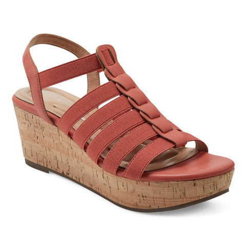 Burnt orange hot sale wedge sandals