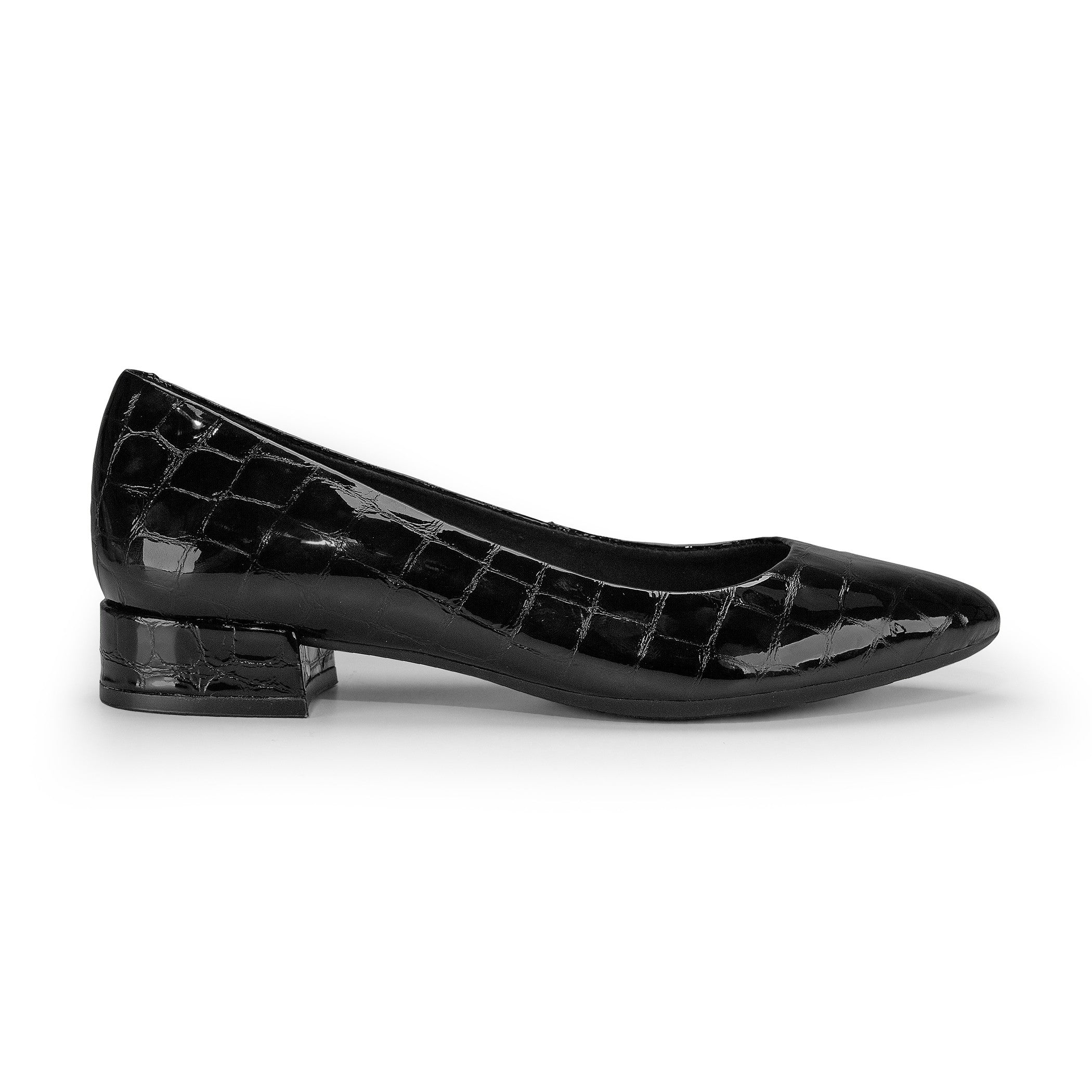 Black dress shoes with small heel Clearance