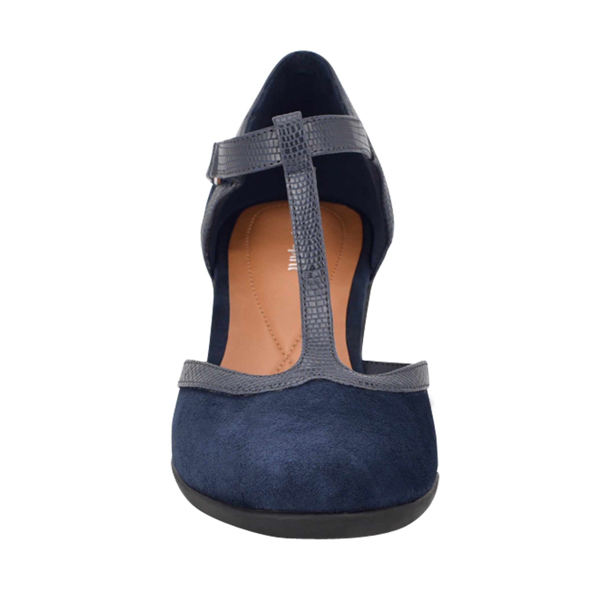 Women's Cara T-Strap Heels Blue Easy Spirit