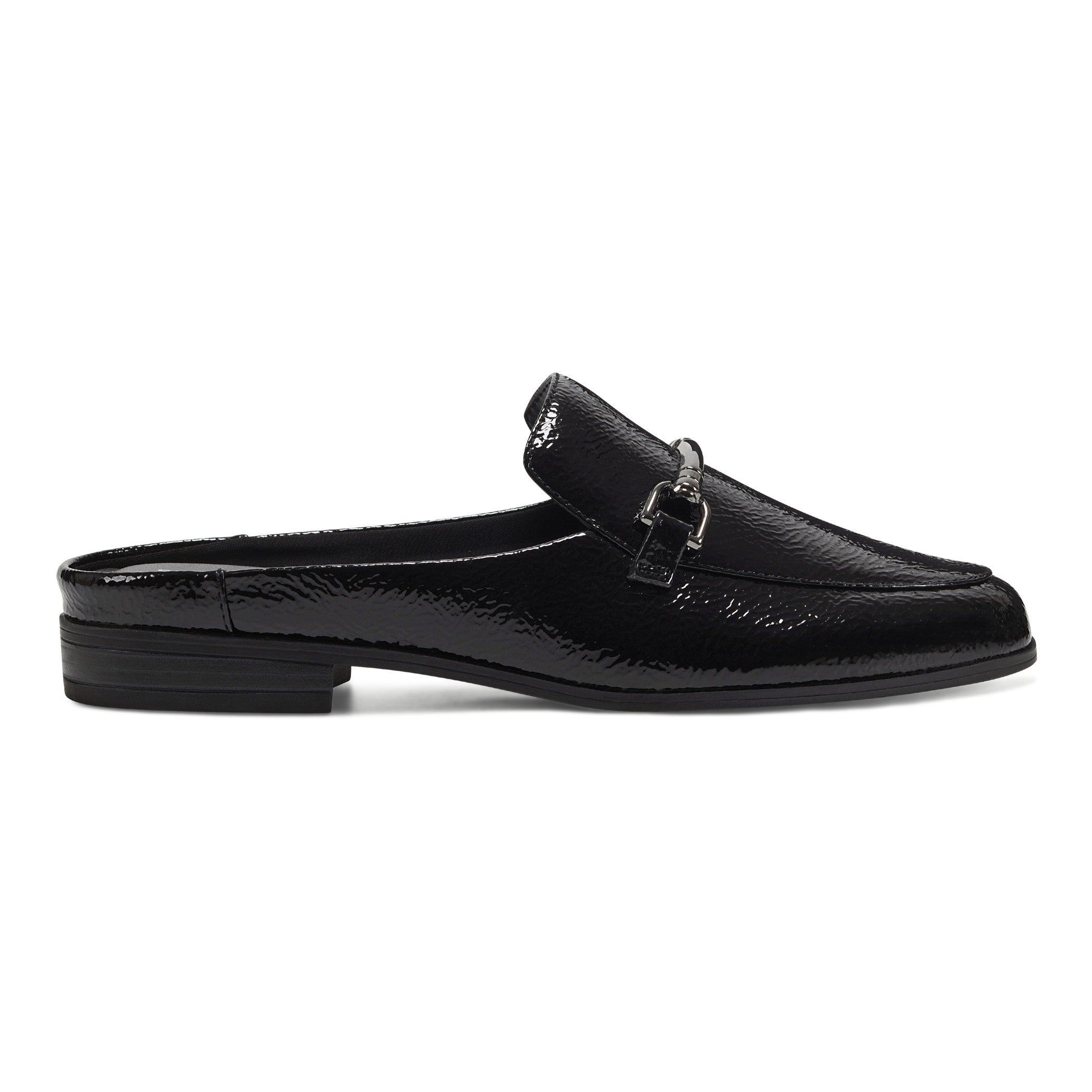 2100 black patent leather loafers